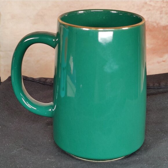 OTAGIRI JAPAN Ceramic Coffee Mug Male Mallard Duck Design Green w/ Gold Accents - Picture 3 of 9